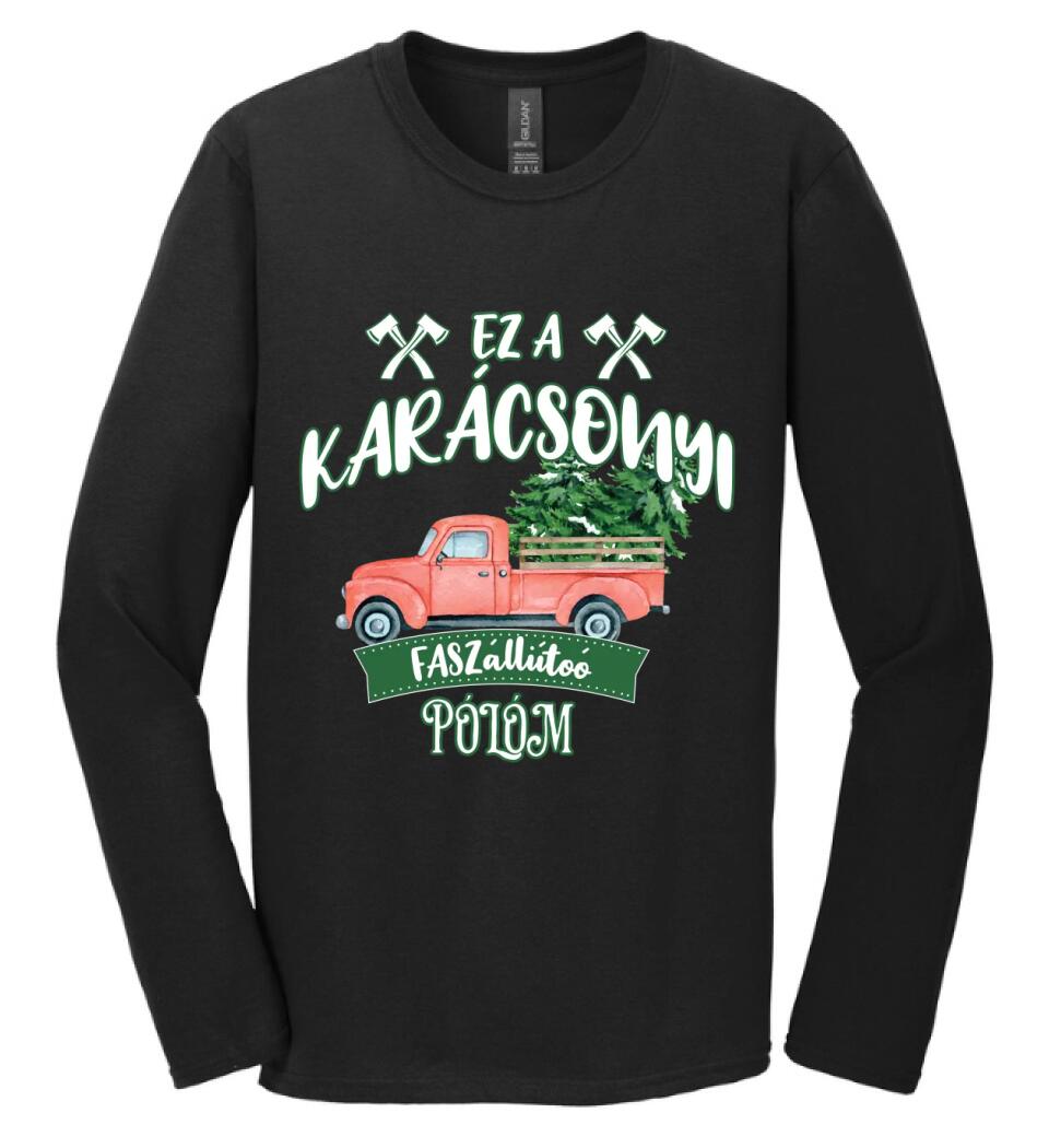 Ez a karácsonyi faszállító pólóm