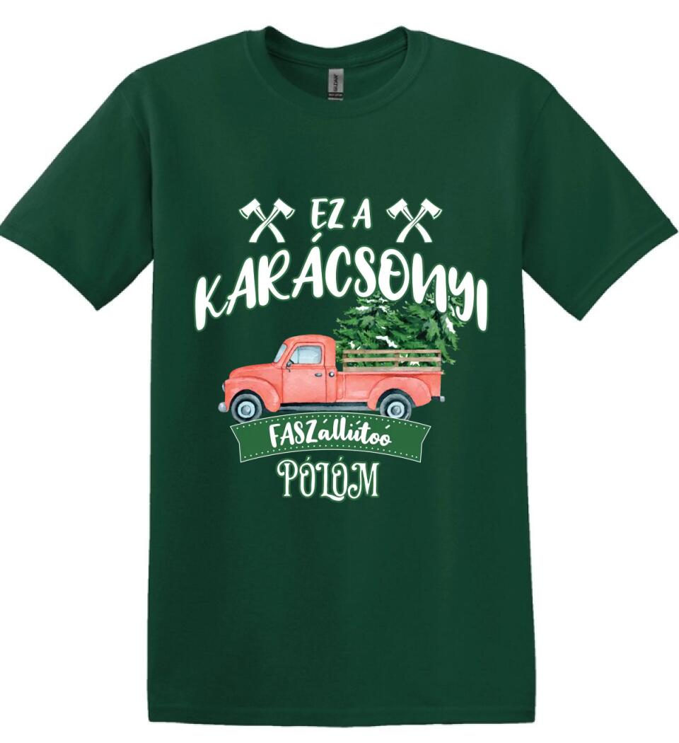 Ez a karácsonyi faszállító pólóm