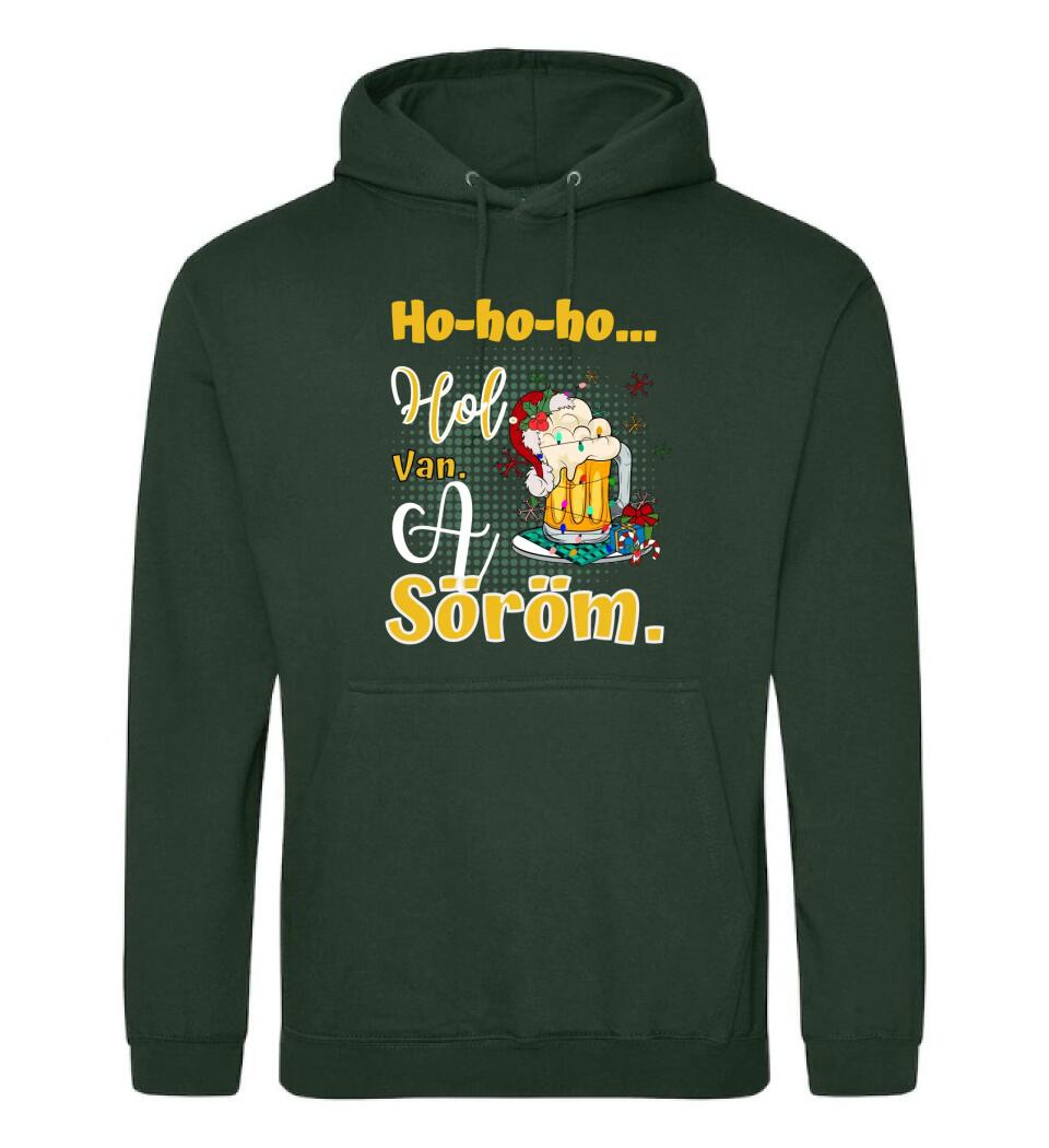 Karácsonyi póló  ho ho ho hol van a söröm