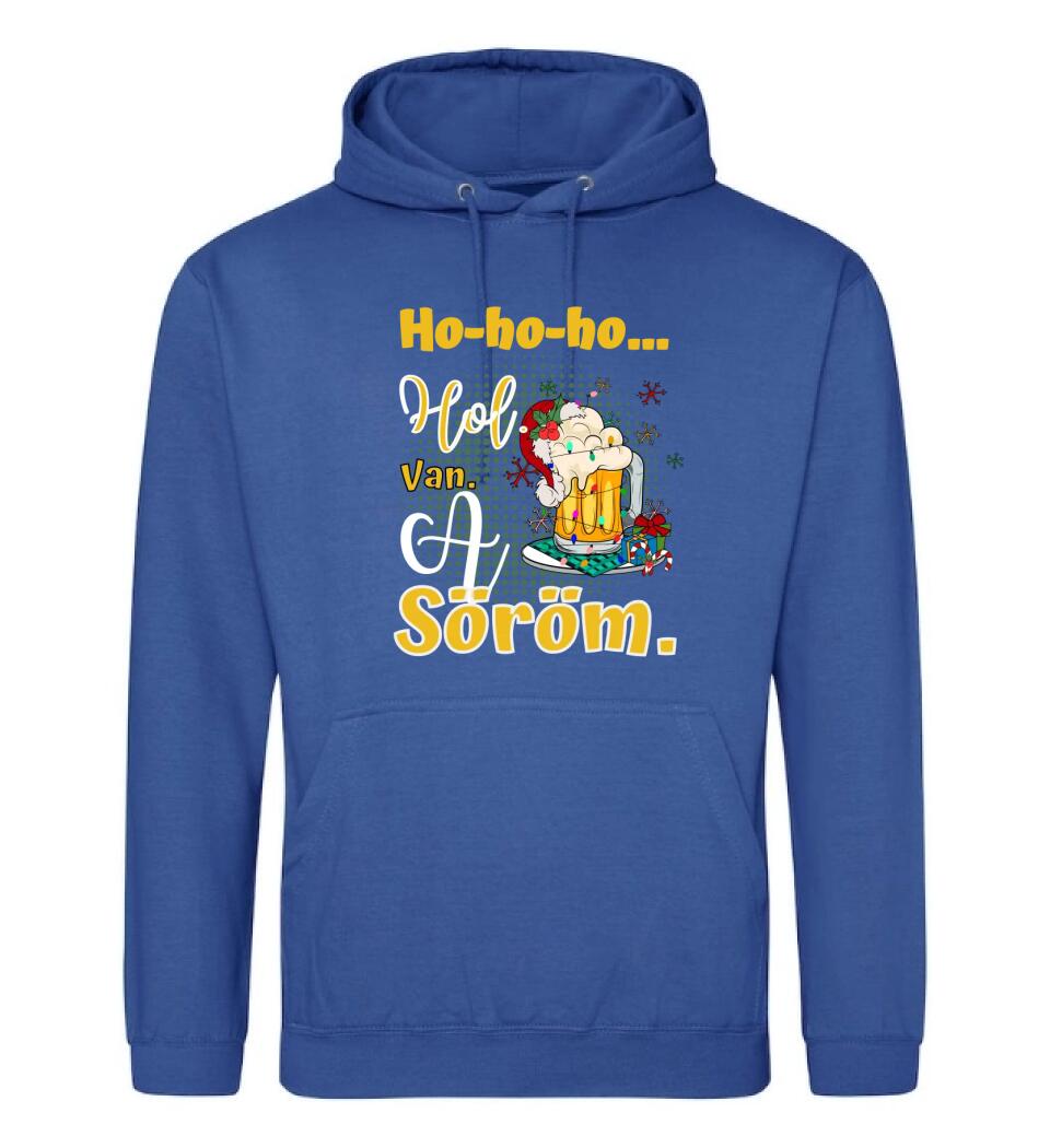 Karácsonyi póló  ho ho ho hol van a söröm