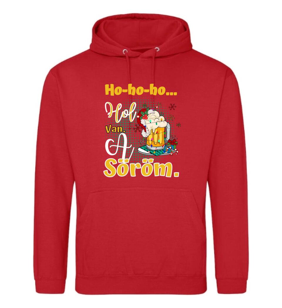 Karácsonyi póló  ho ho ho hol van a söröm