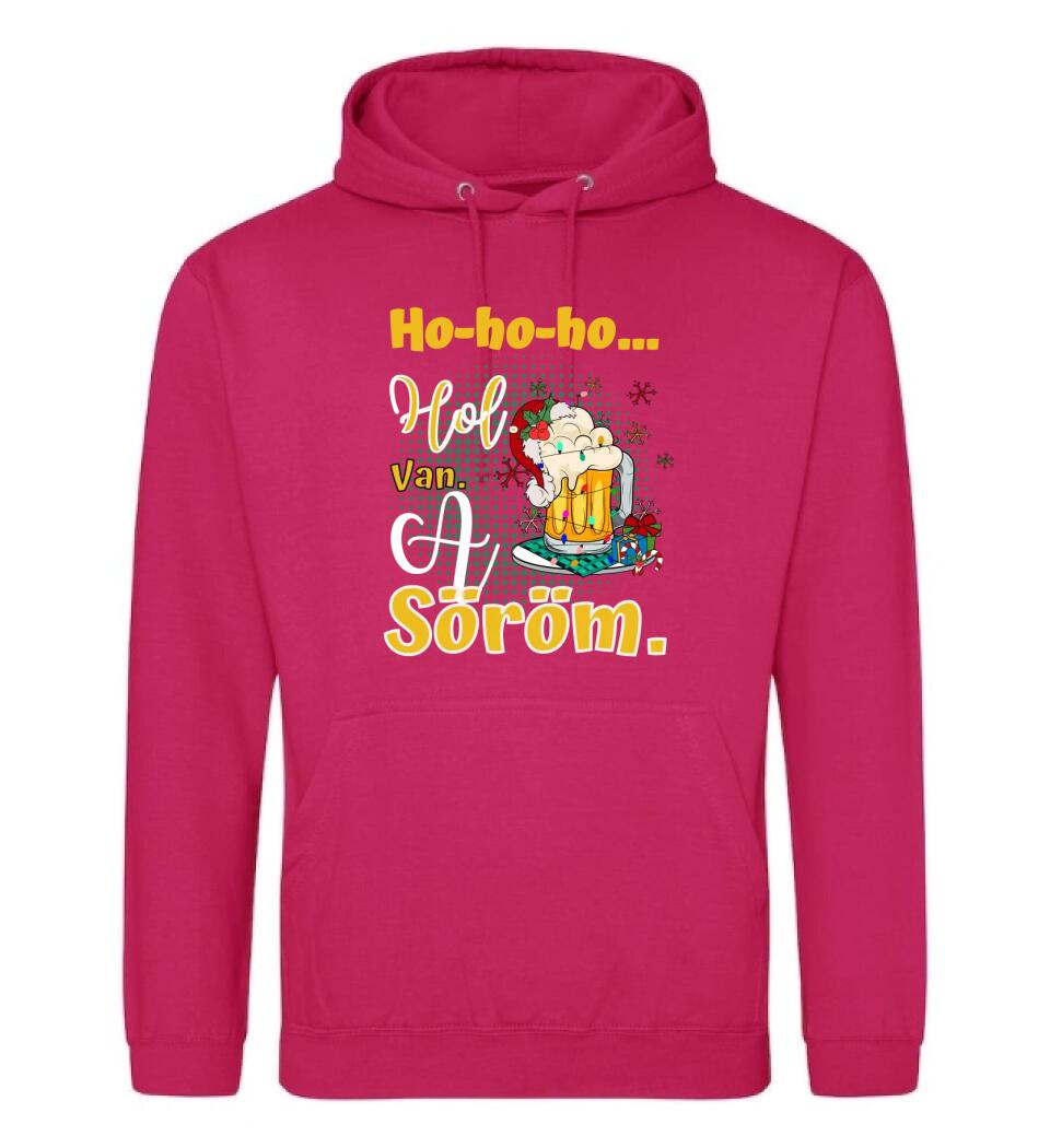 Karácsonyi póló  ho ho ho hol van a söröm