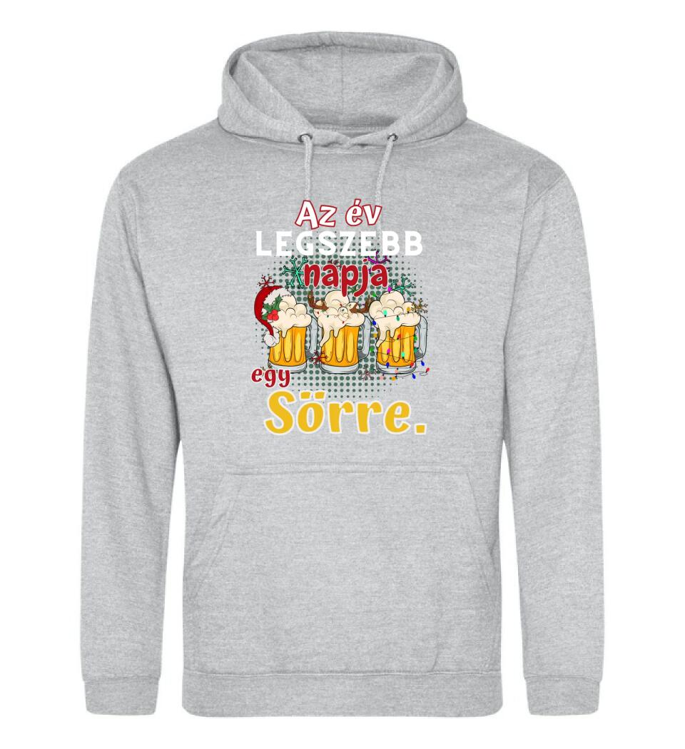 Karácsonyi póló  az év legszebb napja egy sörre