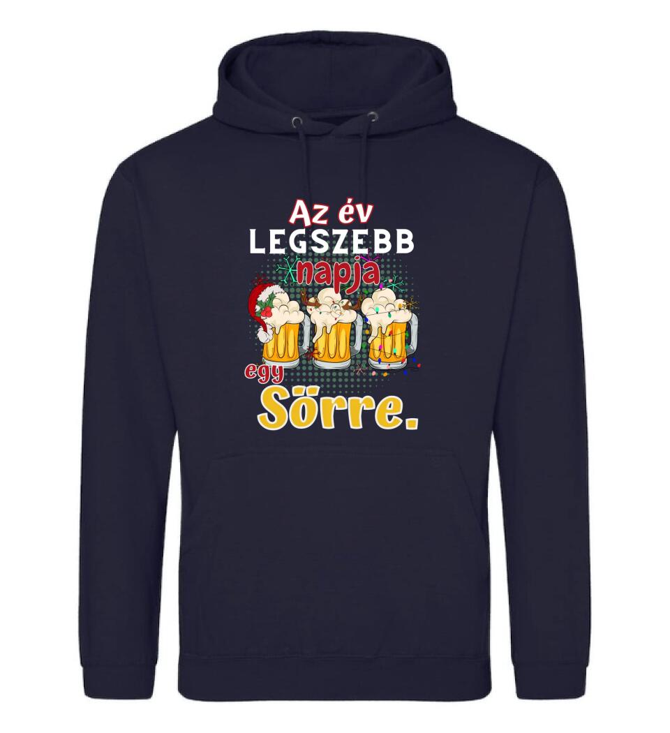 Karácsonyi póló  az év legszebb napja egy sörre