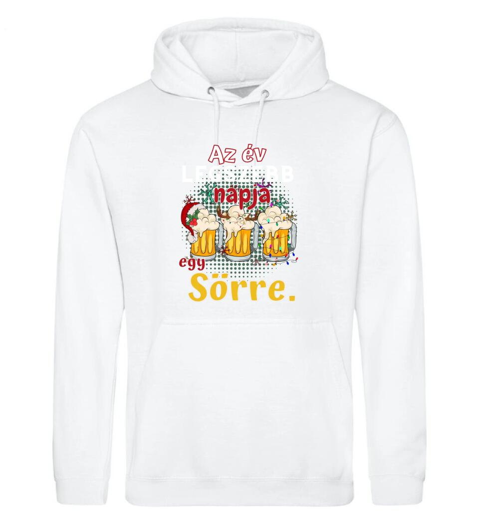 Karácsonyi póló  az év legszebb napja egy sörre