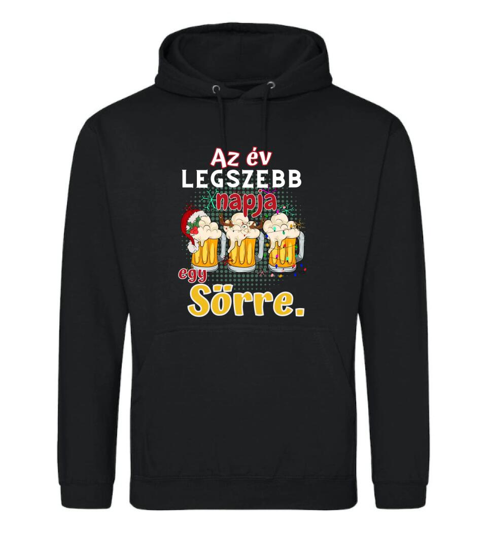 Karácsonyi póló  az év legszebb napja egy sörre