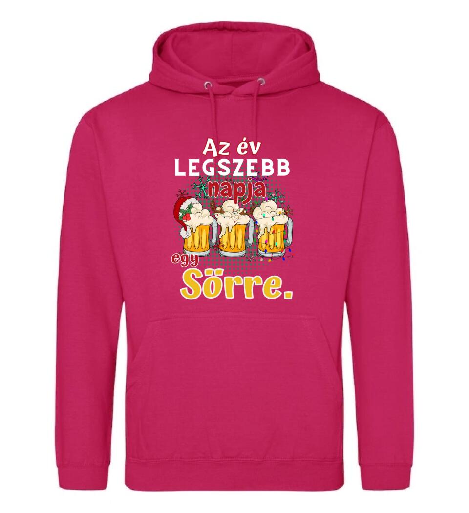 Karácsonyi póló  az év legszebb napja egy sörre