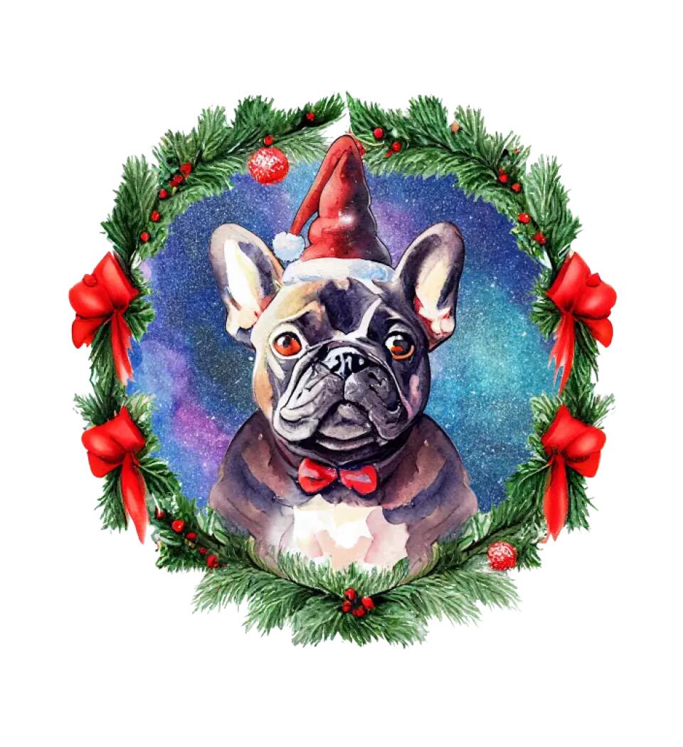 karácsonyi francia buldog