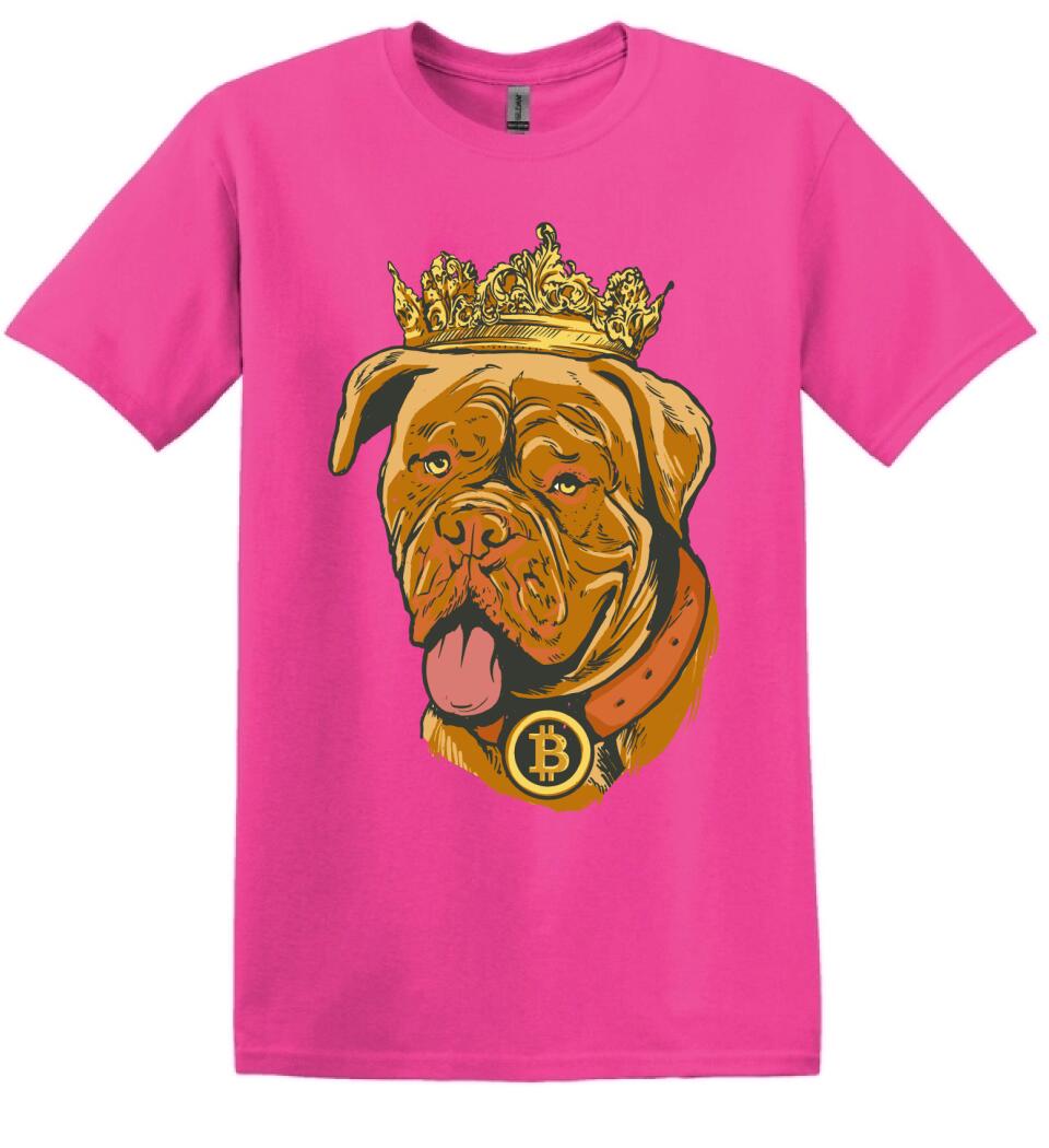 Bitcoin king dog Póló