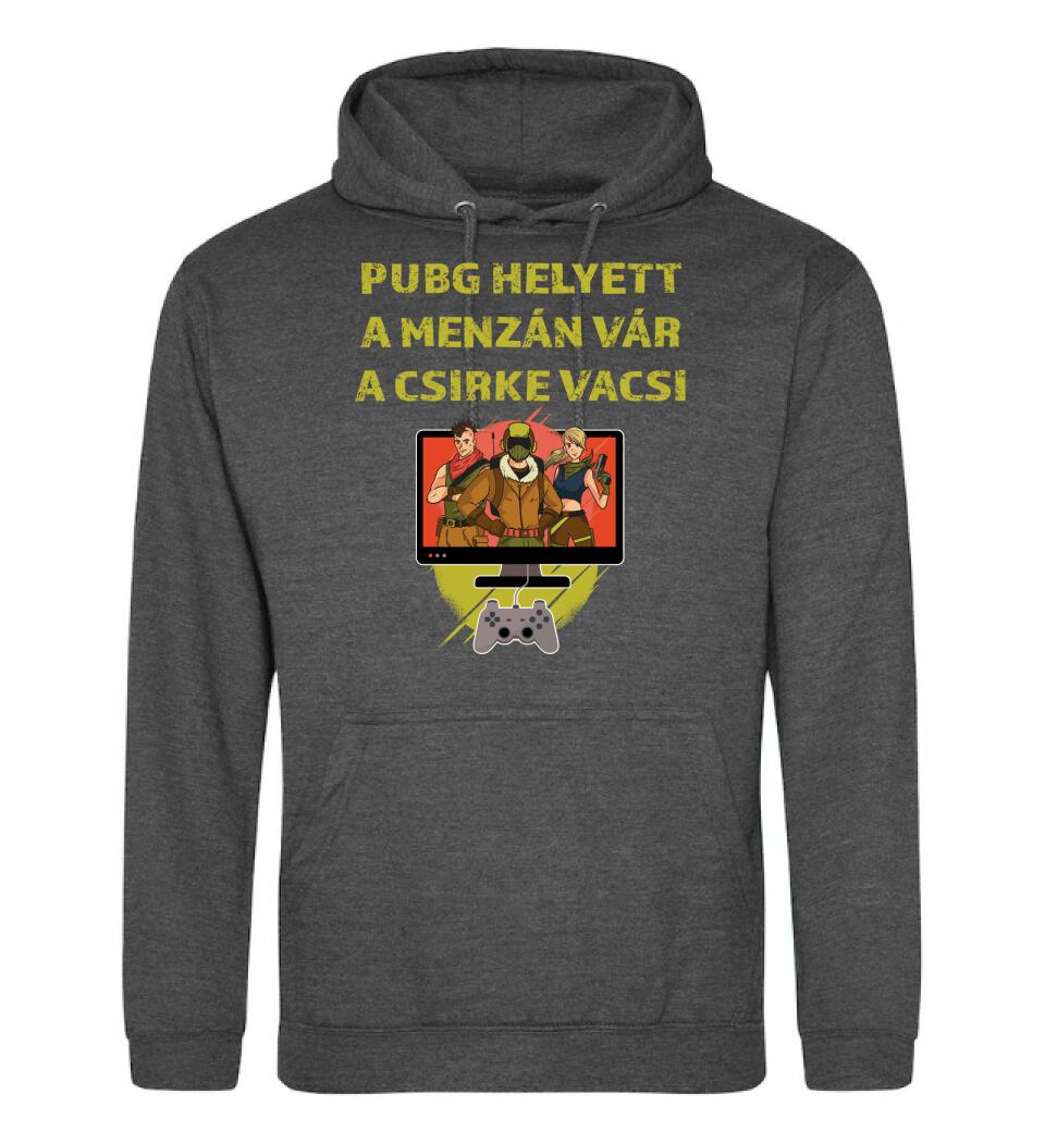 PUBG HELYETT A MENZÁN VÁRA CSIRKEVACSI Póló