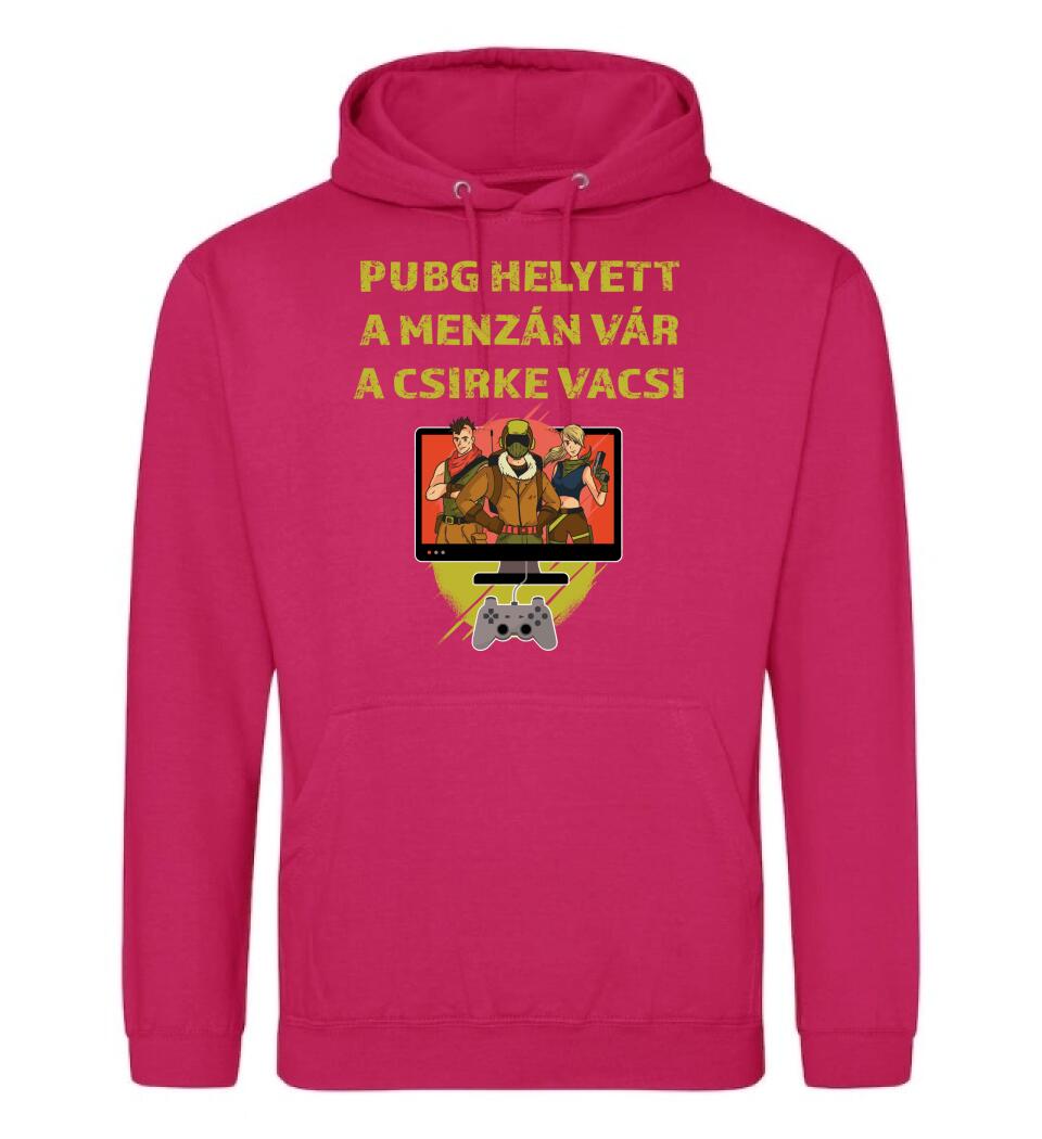 PUBG HELYETT A MENZÁN VÁRA CSIRKEVACSI Póló