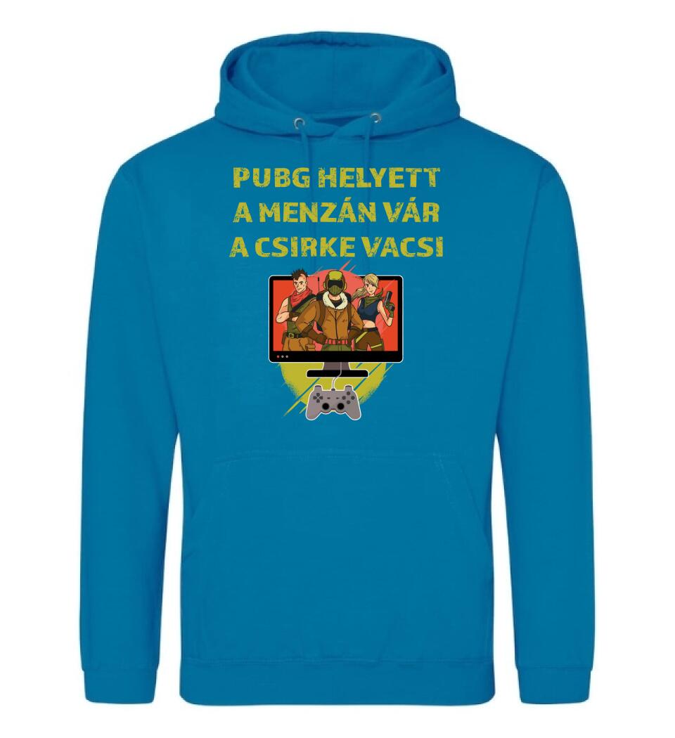 PUBG HELYETT A MENZÁN VÁRA CSIRKEVACSI Póló