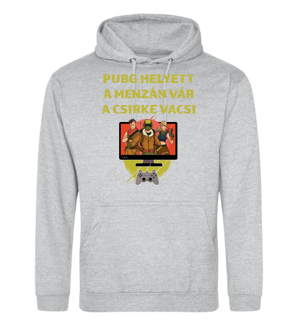 PUBG HELYETT A MENZÁN VÁRA CSIRKEVACSI Póló