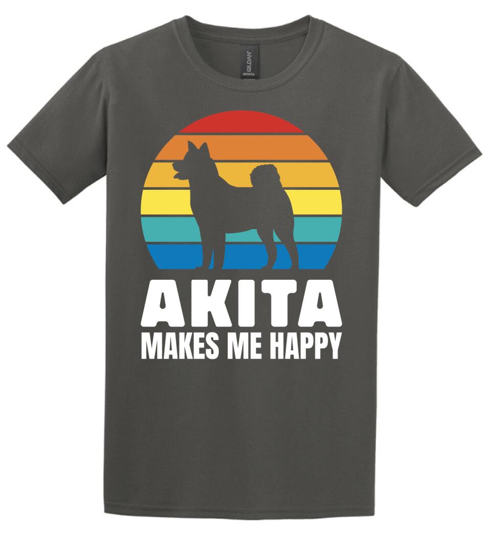 Akita Makes Me Happy Póló