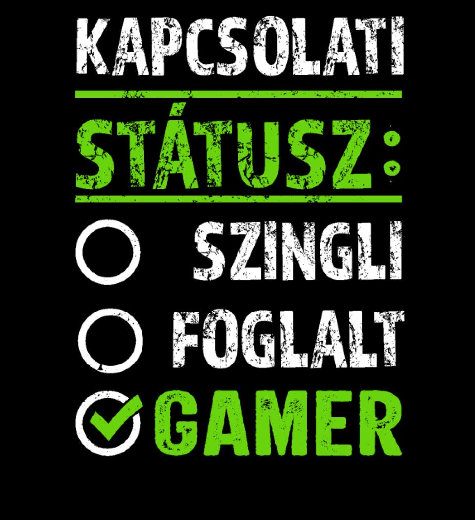 Kapcsolati státusz Gamer Póló