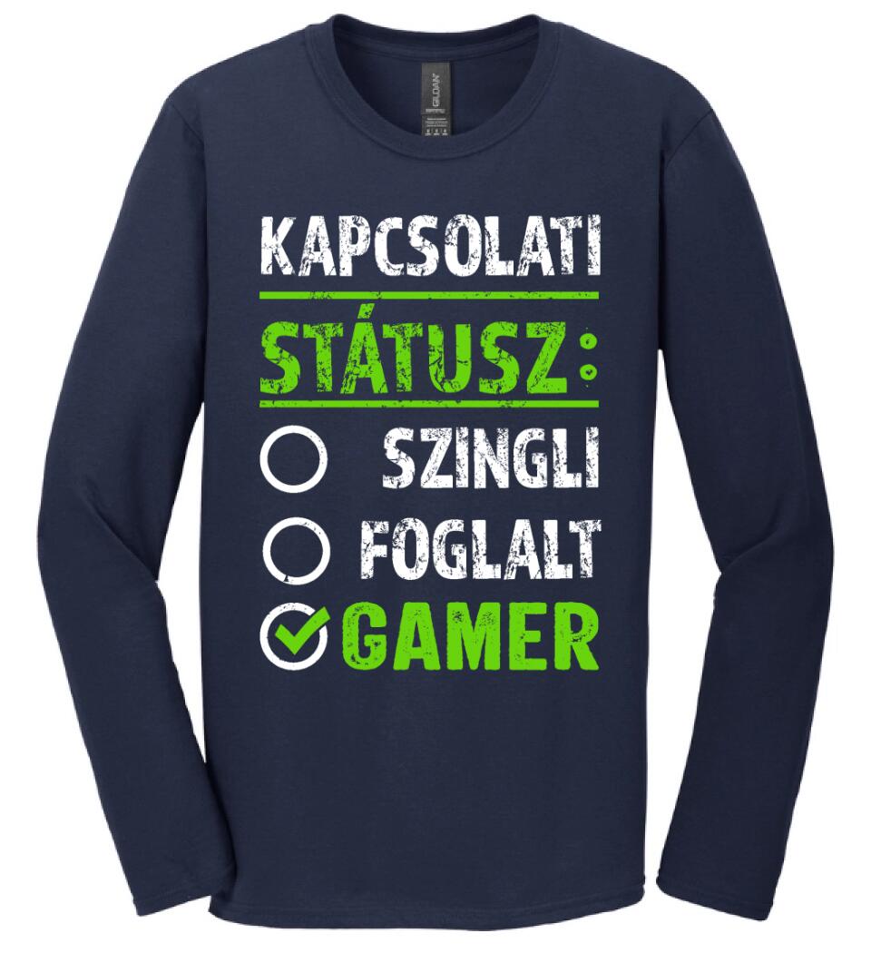 Kapcsolati státusz Gamer Póló