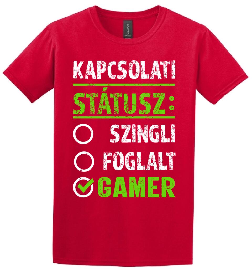 Kapcsolati státusz Gamer Póló