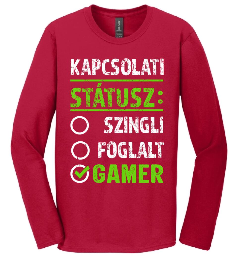 Kapcsolati státusz Gamer Póló