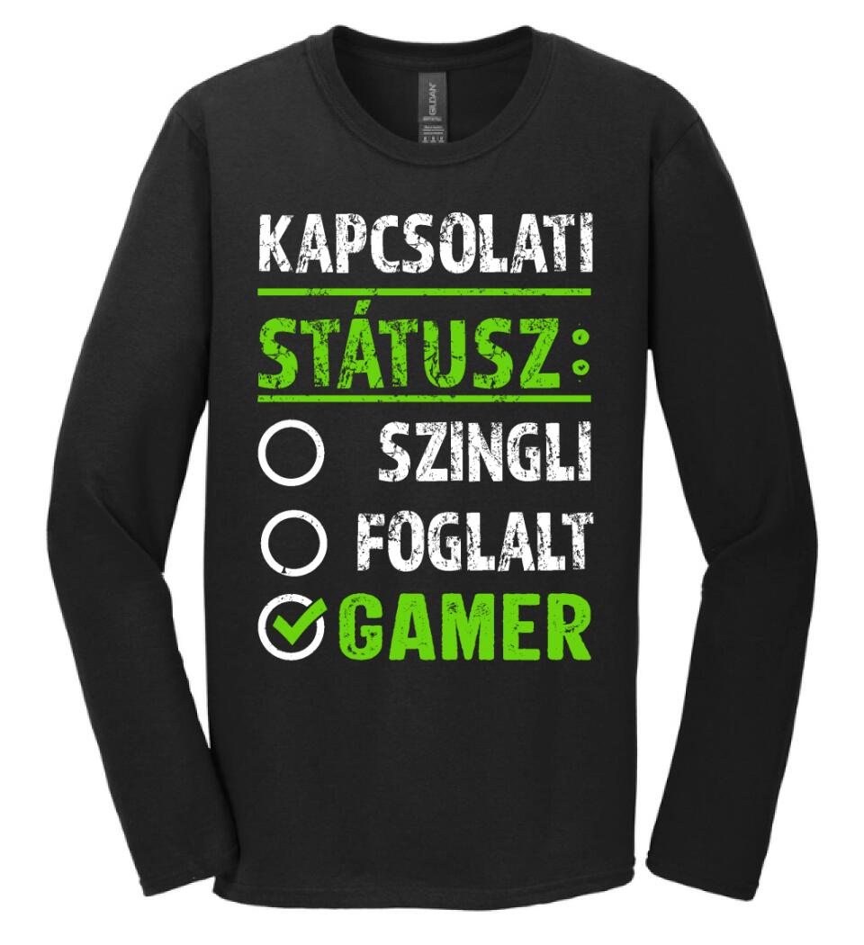 Kapcsolati státusz Gamer Póló