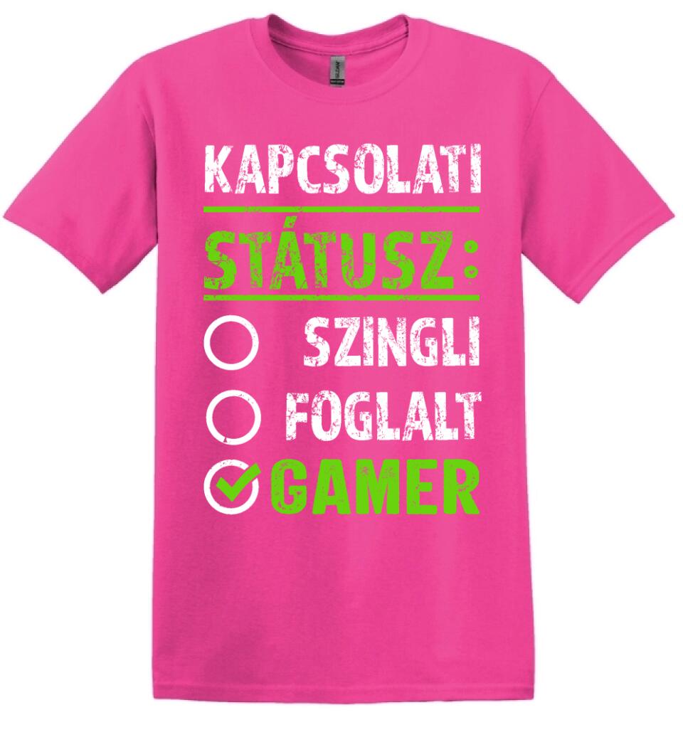 Kapcsolati státusz Gamer Póló