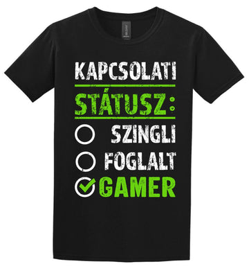 Kapcsolati státusz Gamer Póló