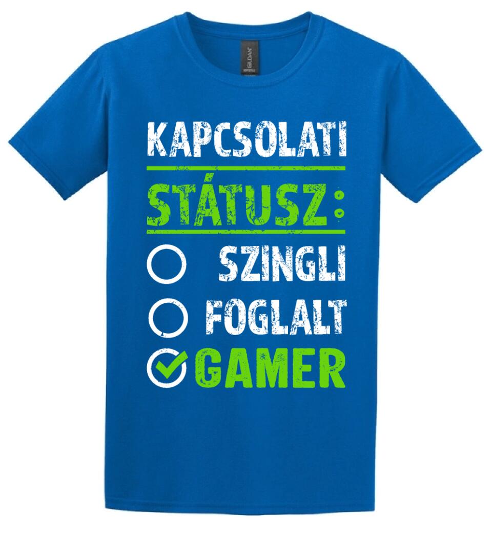 Kapcsolati státusz Gamer Póló