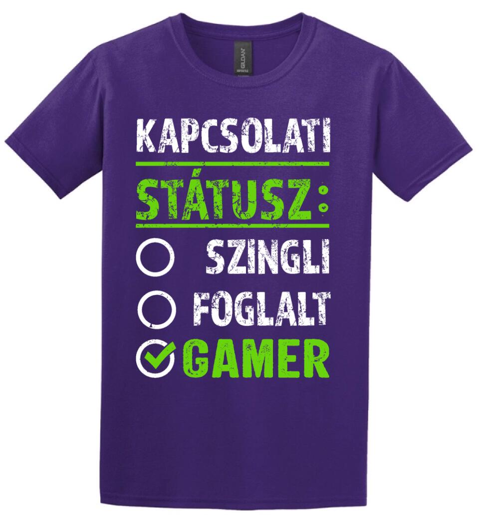 Kapcsolati státusz Gamer Póló