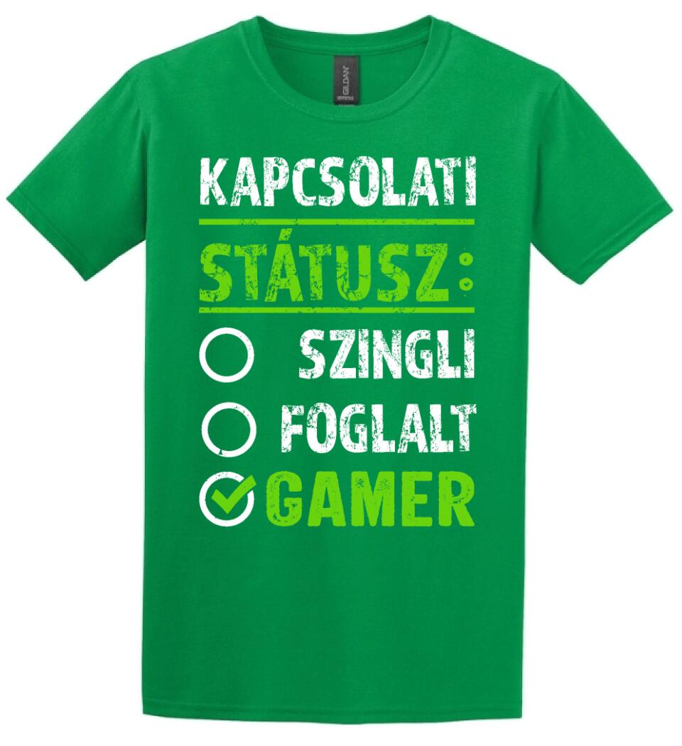 Kapcsolati státusz Gamer Póló