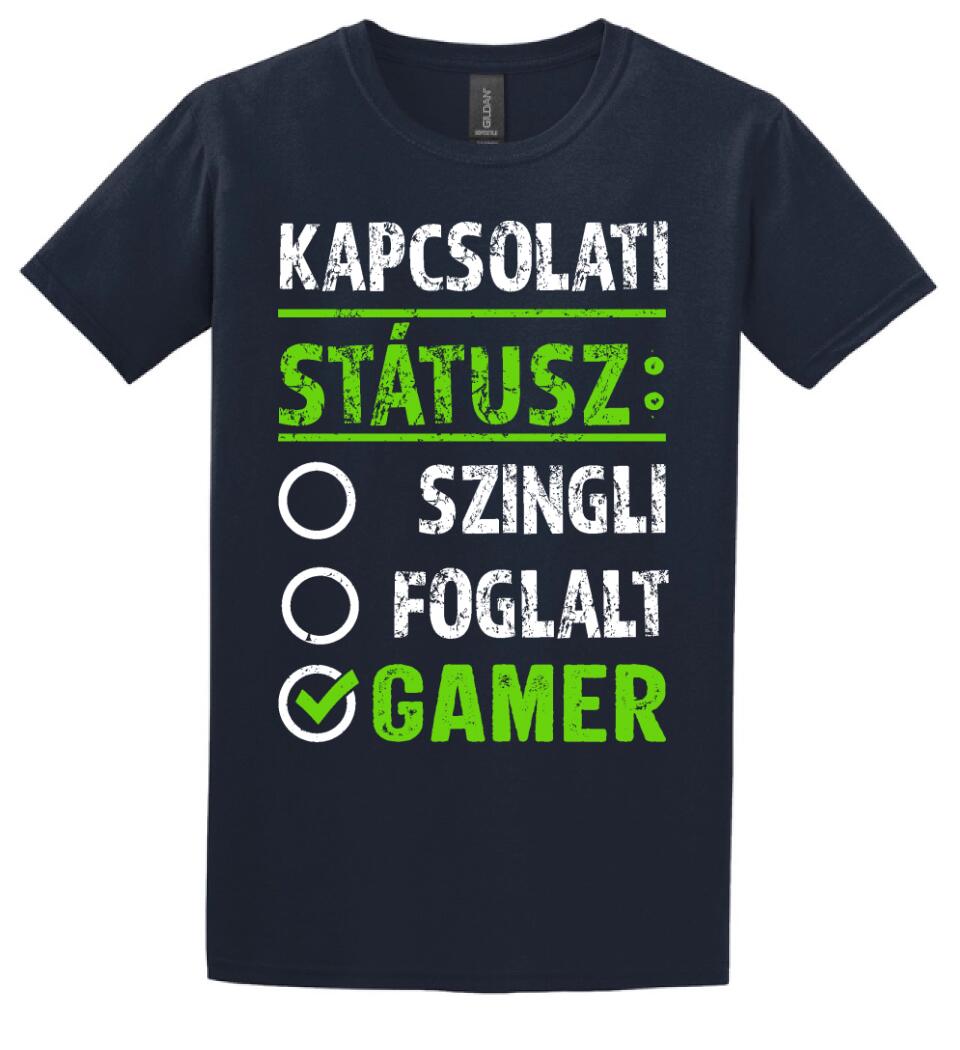 Kapcsolati státusz Gamer Póló