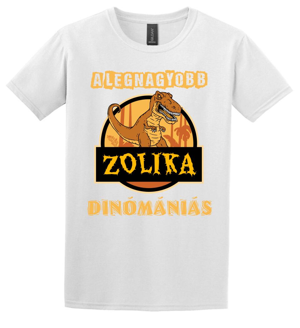 A LEGNAGYOBB DINÓMÁNIÁS Póló