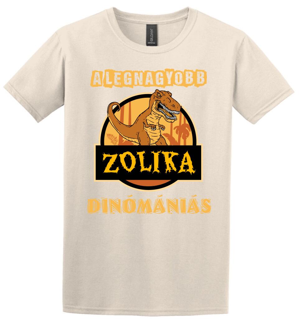 A LEGNAGYOBB DINÓMÁNIÁS Póló