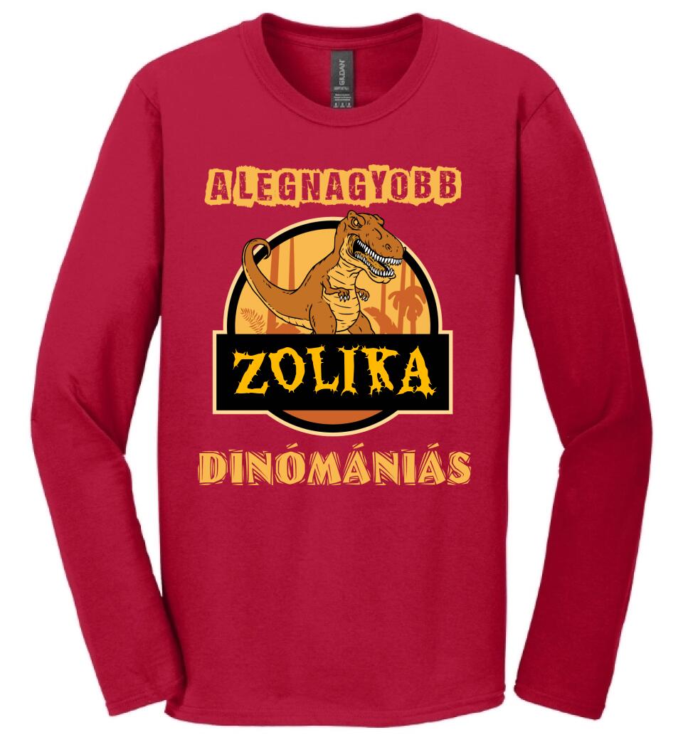 A LEGNAGYOBB DINÓMÁNIÁS Póló