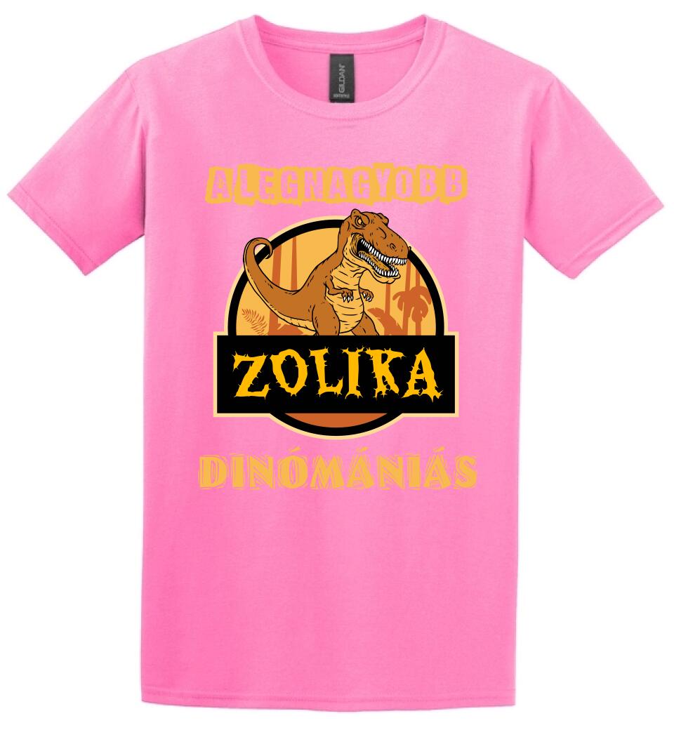 A LEGNAGYOBB DINÓMÁNIÁS Póló
