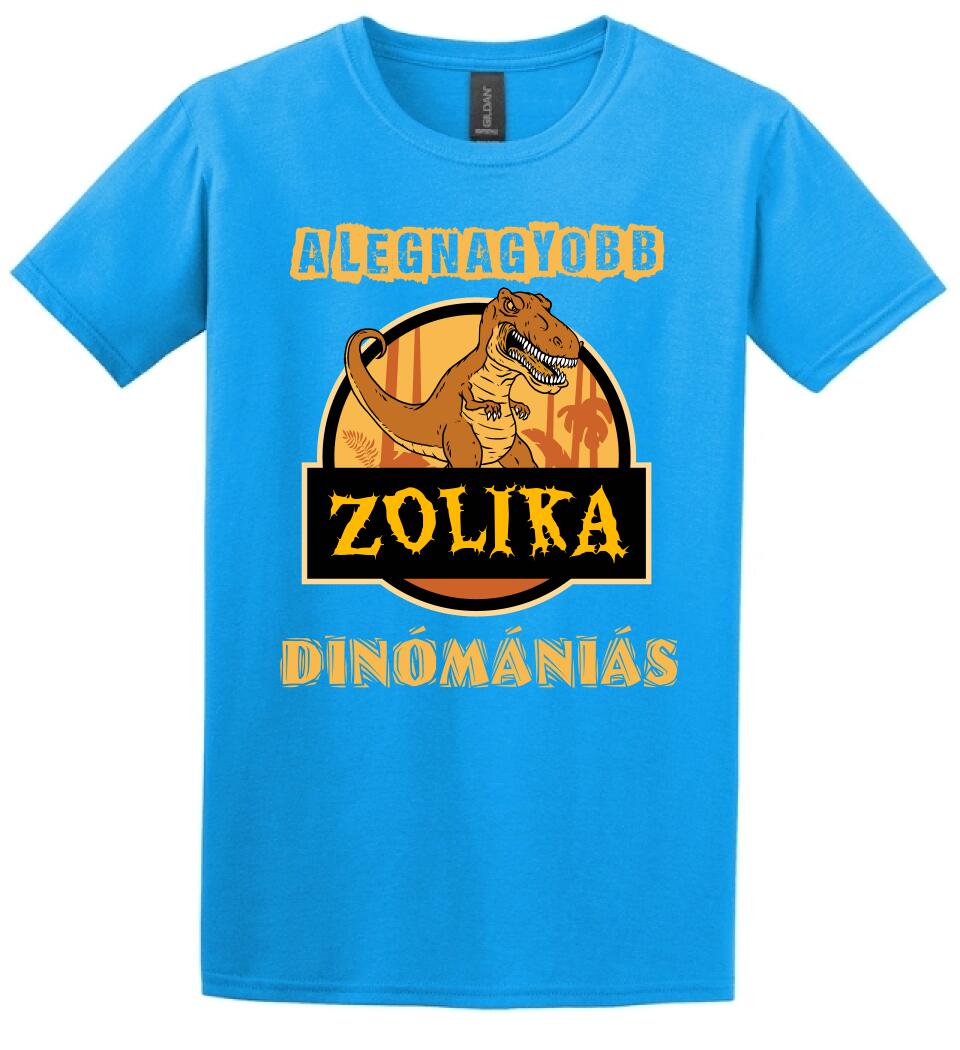 A LEGNAGYOBB DINÓMÁNIÁS Póló