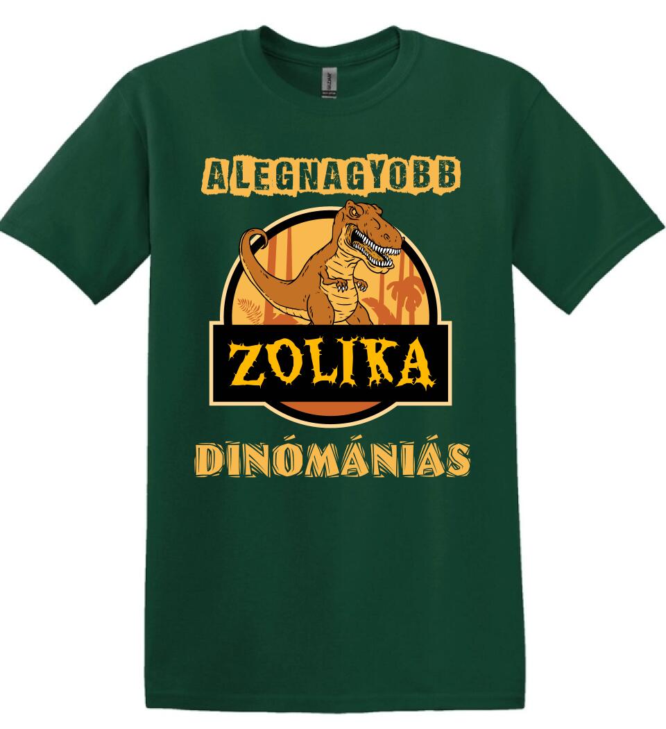 A LEGNAGYOBB DINÓMÁNIÁS Póló