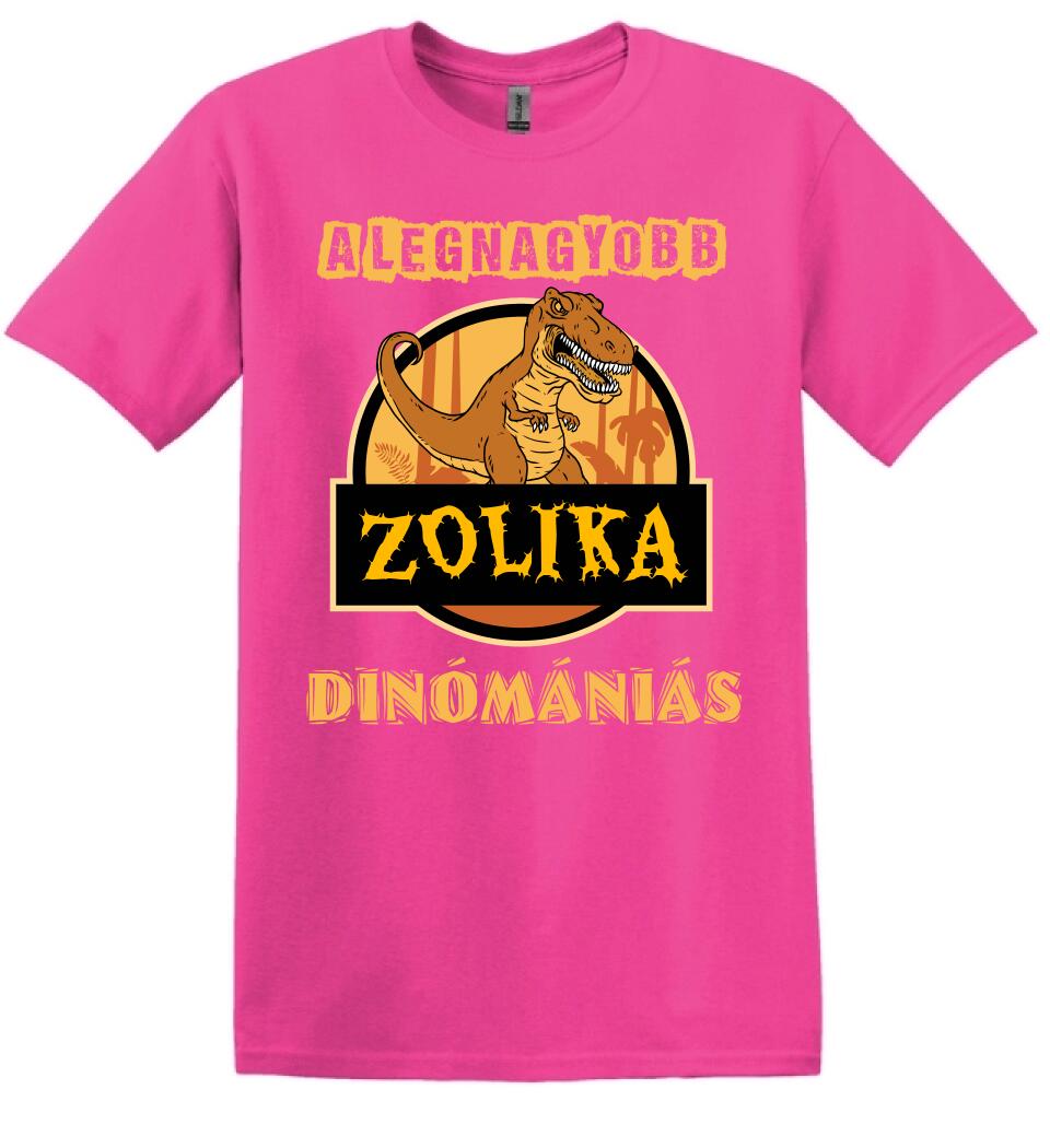 A LEGNAGYOBB DINÓMÁNIÁS Póló