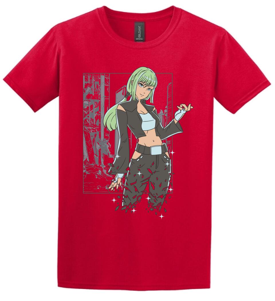 Anime lány póló