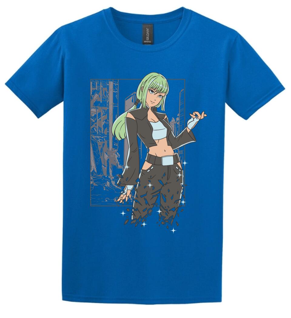 Anime lány póló