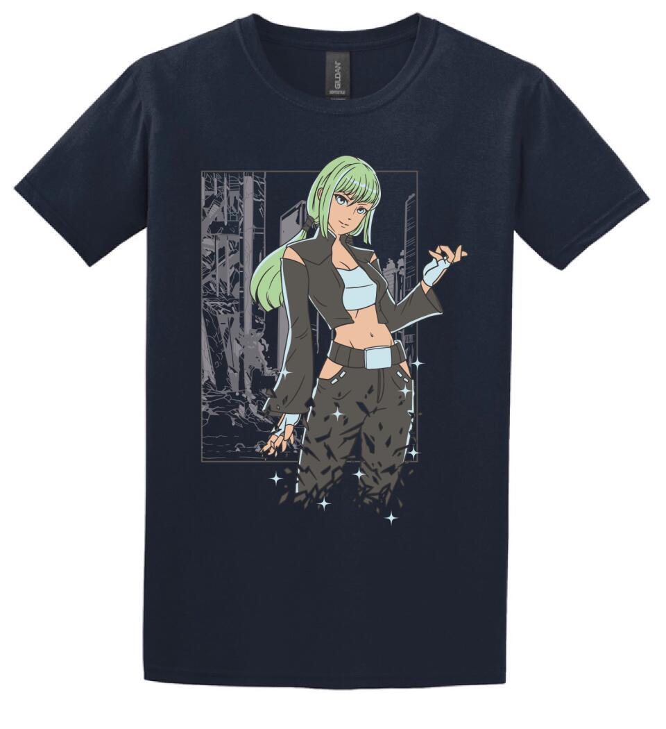 Anime lány póló