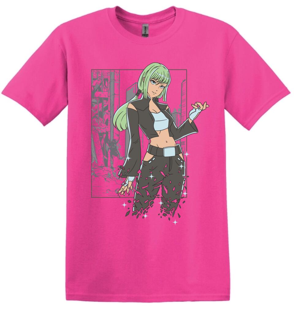 Anime lány póló