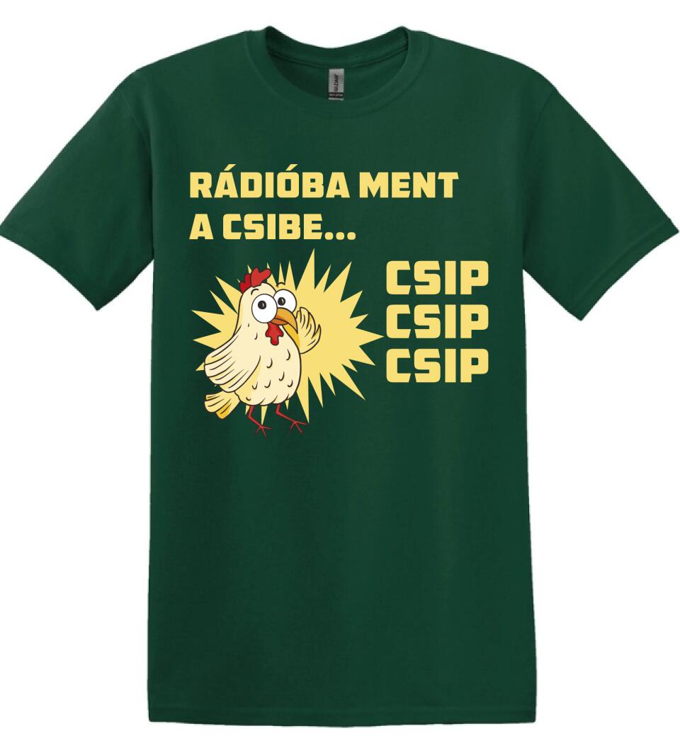 RÁDIÓBA MENTA CSIBE Póló