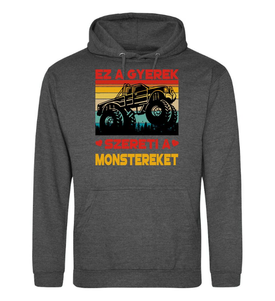 Ez a gyerek szereti a monstereket Póló