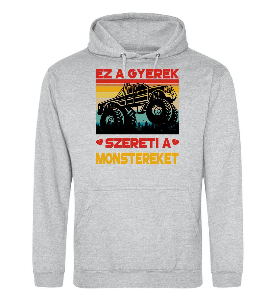 Ez a gyerek szereti a monstereket Póló