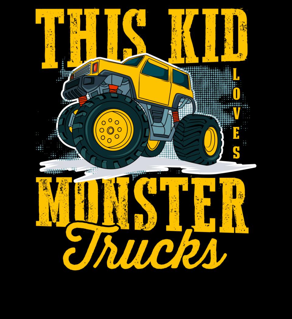 Monster truck póló