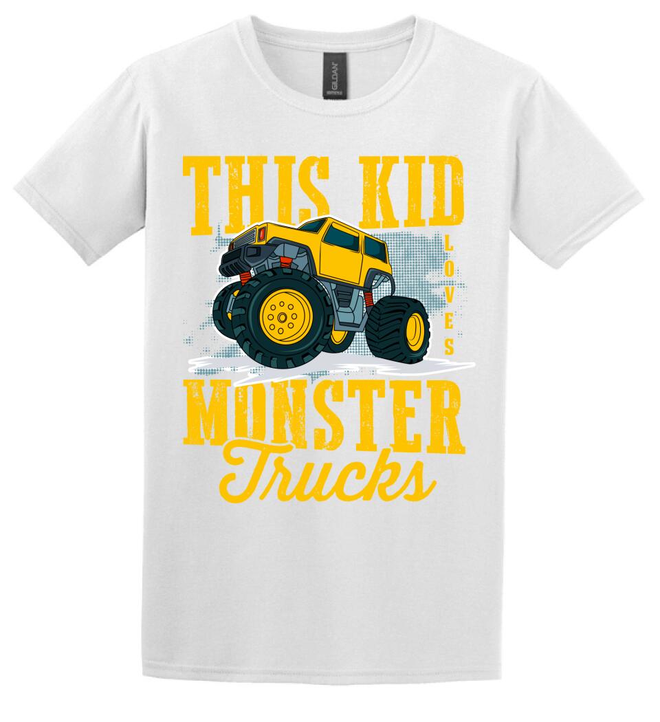 Monster truck póló