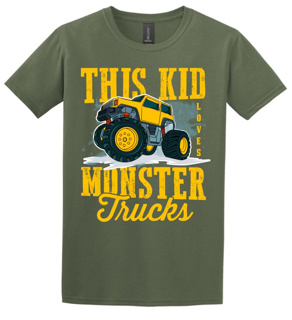 Monster truck póló