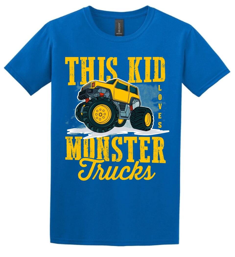 Monster truck póló