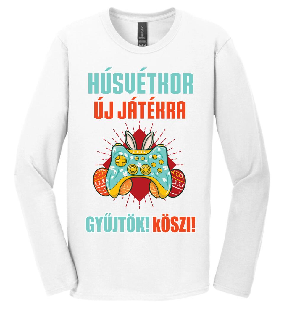 HÚSVÉTKOR ÚJ JÁTÉKRA GYŰJTÖK Póló