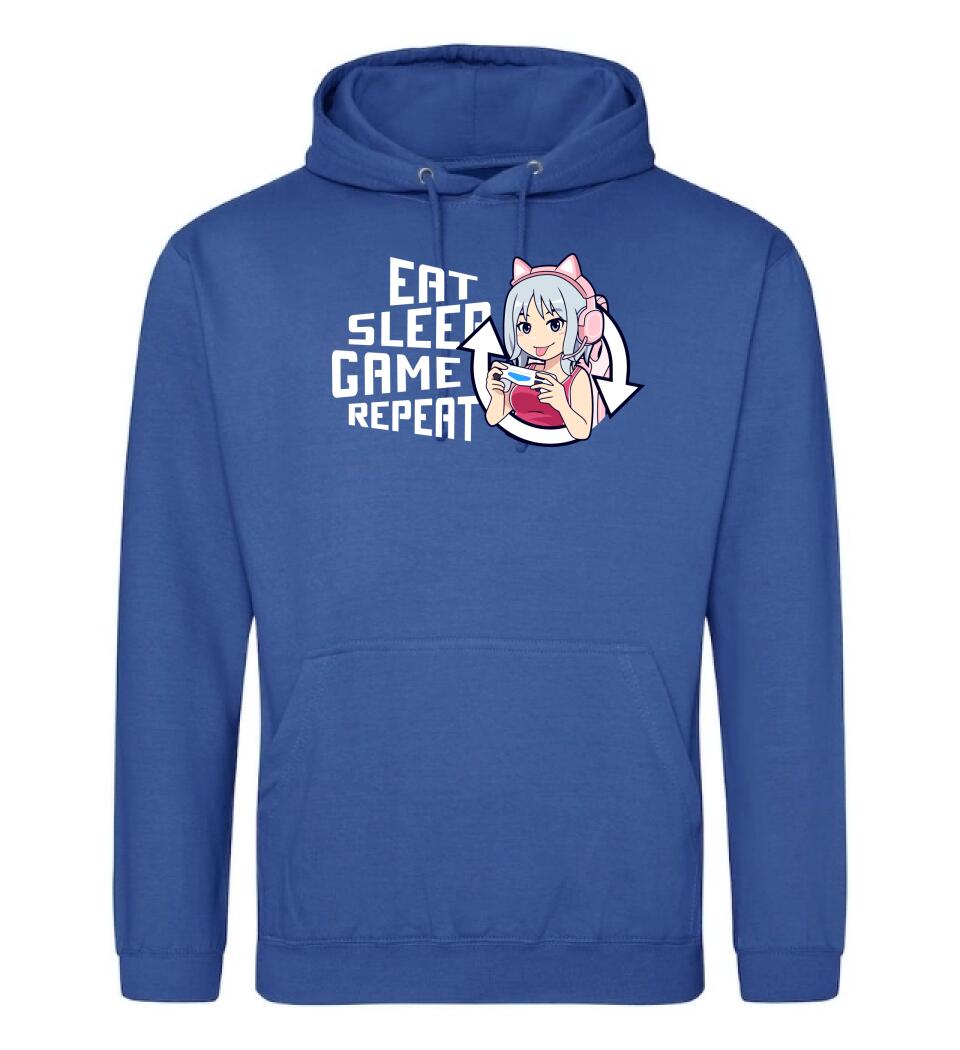 Eat sleep game repeat csajos Póló