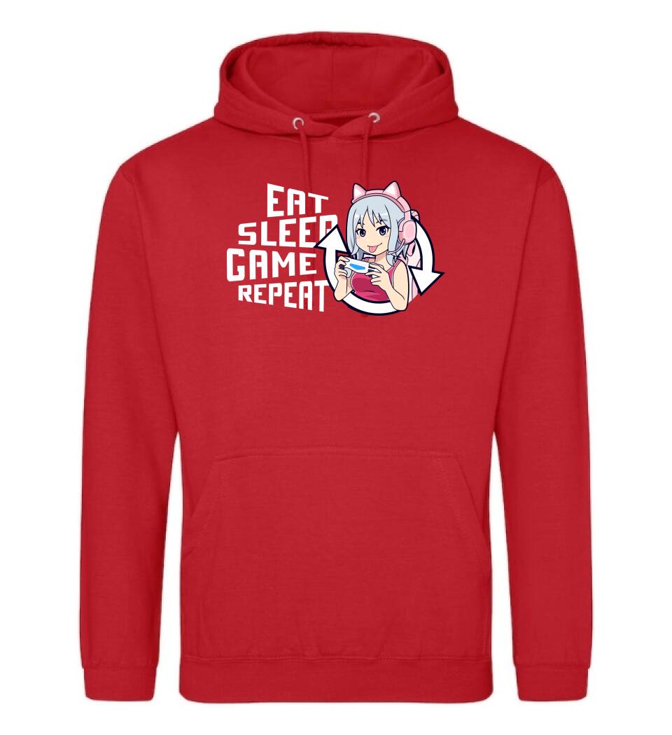 Eat sleep game repeat csajos Póló